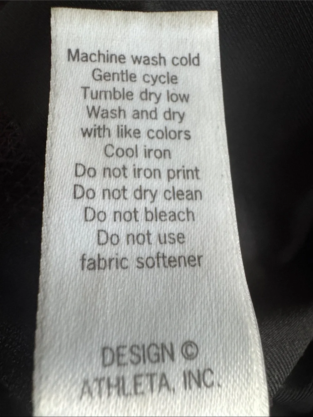 Athleta Coated Shine High Rise Leggings M Black Sleek Faux Leather Look 27” Long - Picture 6 of 7